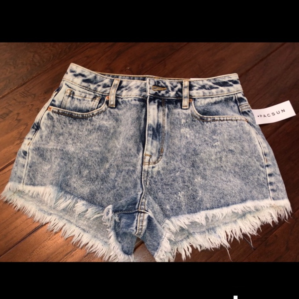 High Waisted Denim Festival Shorts